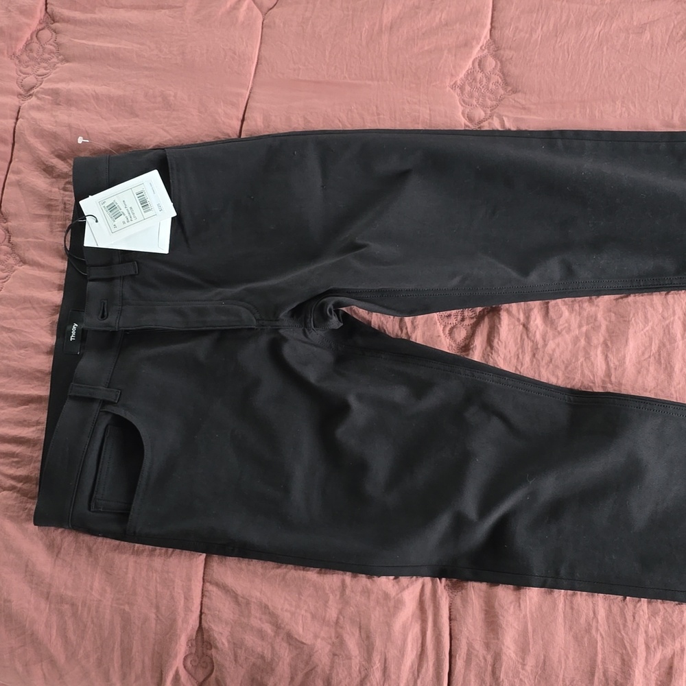 Theory Men's Zaine SW Black Precision Ponte pants. 30W 32L (Stock photo is last)